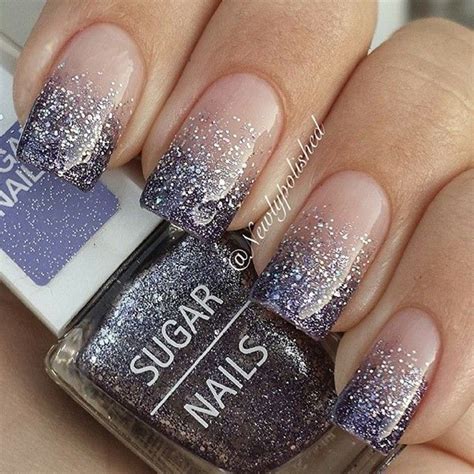 nail art designs glitter tips|simple glitter nail designs.